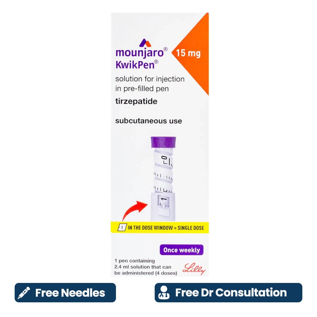 وصفة طبية مجانية + مونجارو 15 ملغ + إبر مجانية