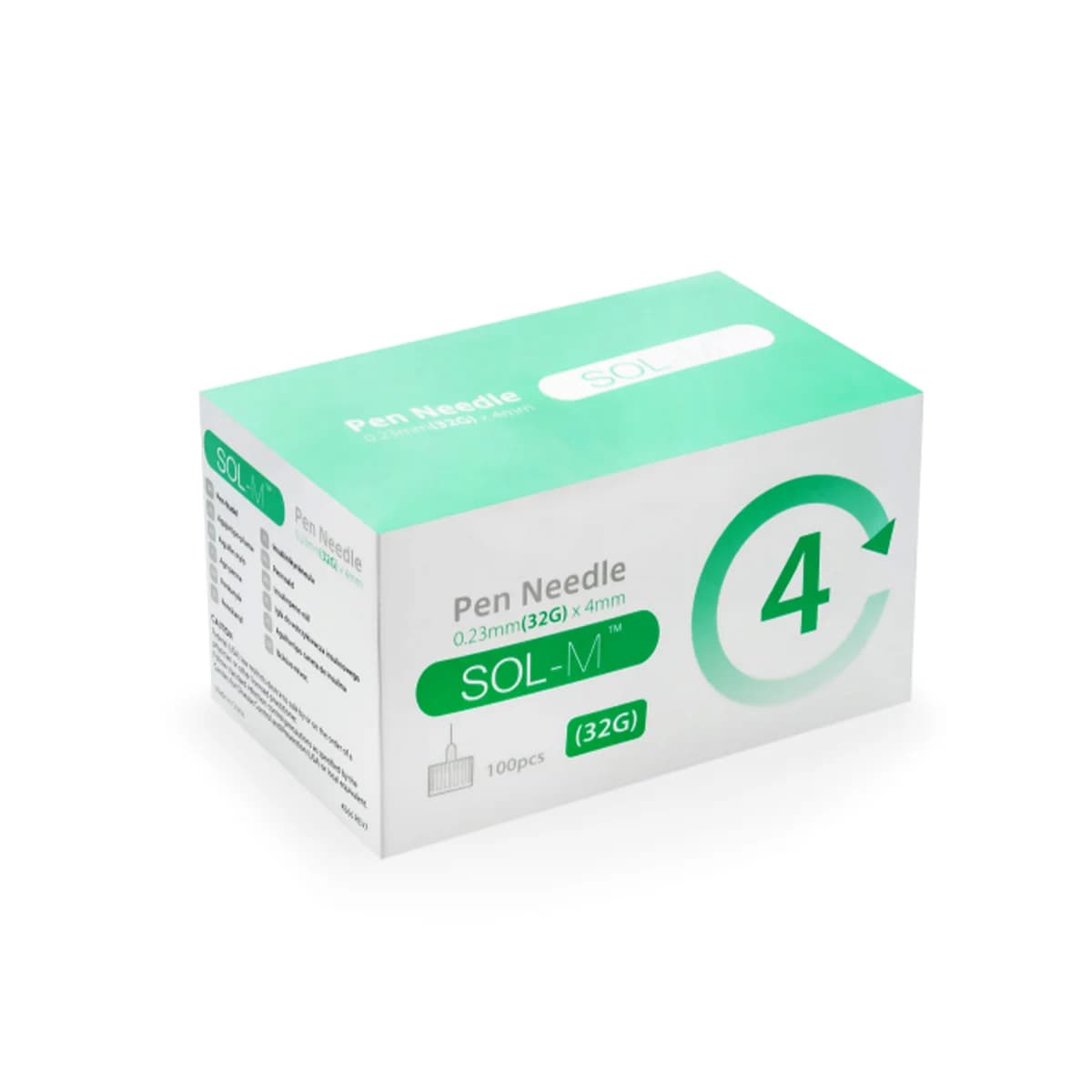 Pen Needles 4mm (100s Pack)	